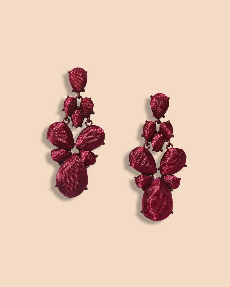 Satin Finish Drop Earrings