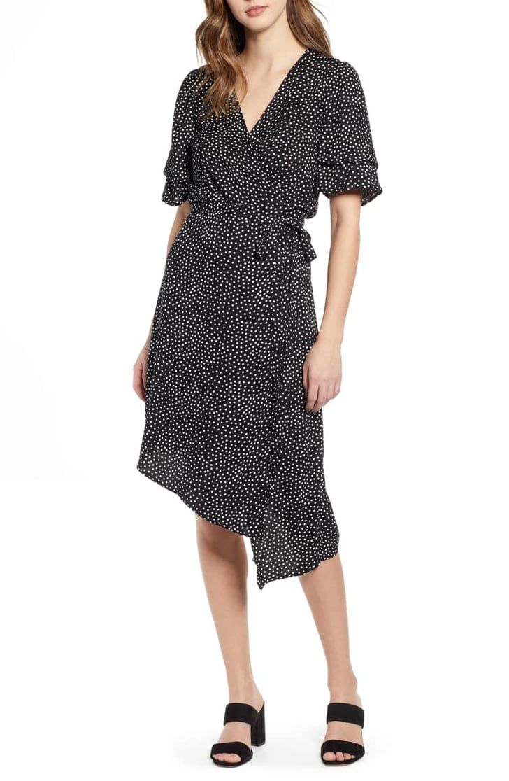 Leith Ruffle Sleeve Wrap Dress Best Nordstrom Products On Sale Spring 2019 Popsugar Fashion 