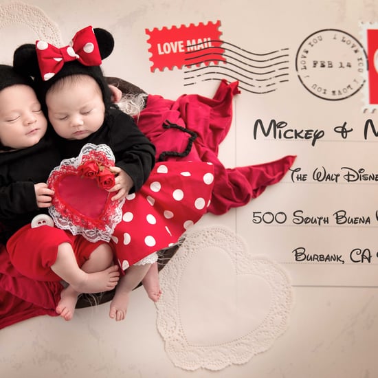 Mickey and Minnie Newborn Photo Shoot