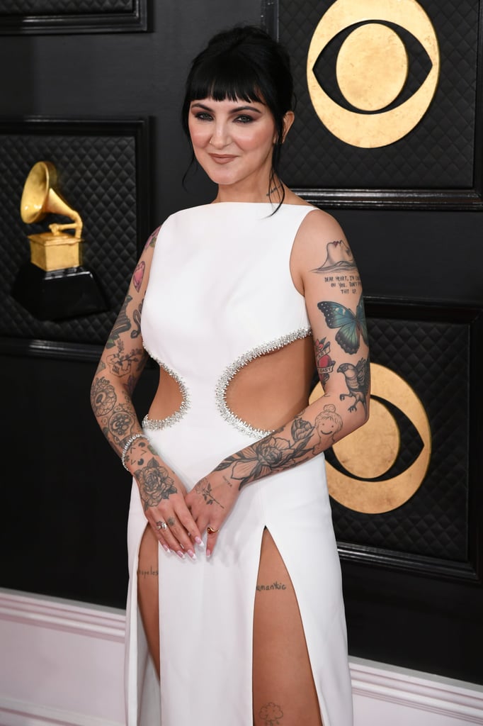 Julia Michaels's Deep French Manicure at 2023 Grammys