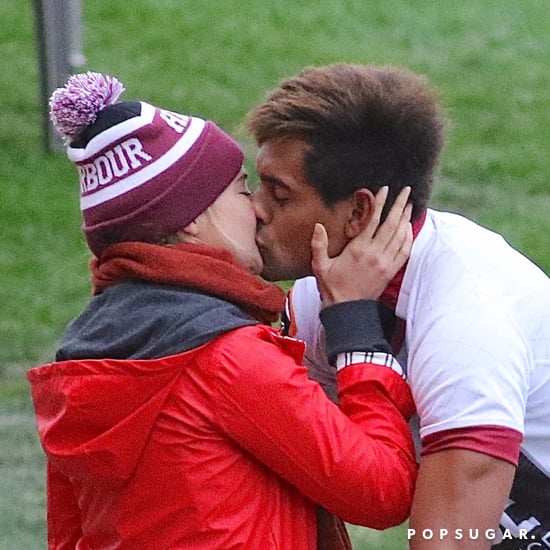 Shailene Woodley and Boyfriend Ben Volavola Kissing