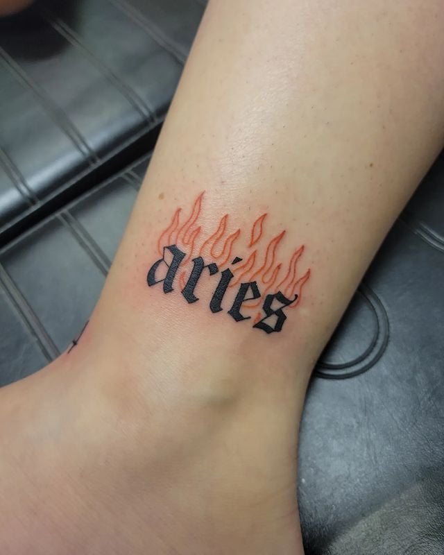 Fire Aries Tattoo