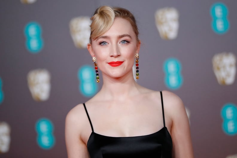 Saoirse Ronan Wears Black Gucci Gown at 2020 BAFTAs