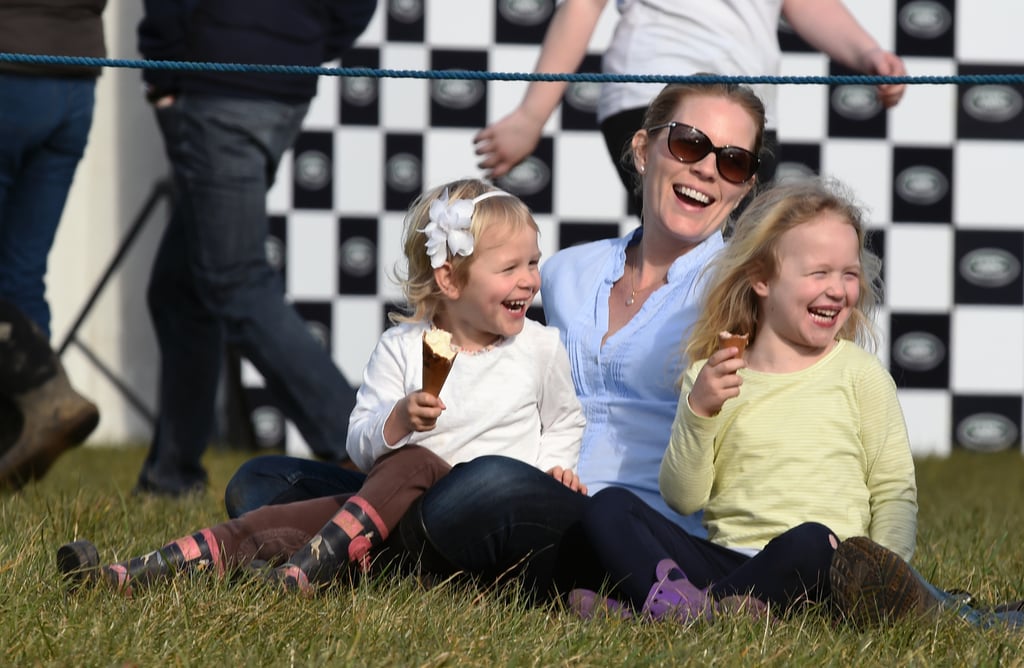 Autumn had her daughters laughing while watching an equestrian event in 2016.