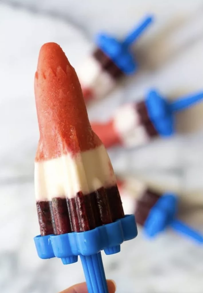 Boozy Red, White, and Blueberry Rocket Pops