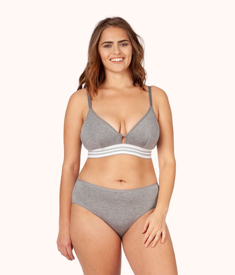 Lively All-Day Busty Bralette in Heather Gray