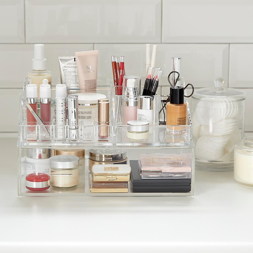 The Container Store Luxe Acrylic Makeup Organizer Storage Kit