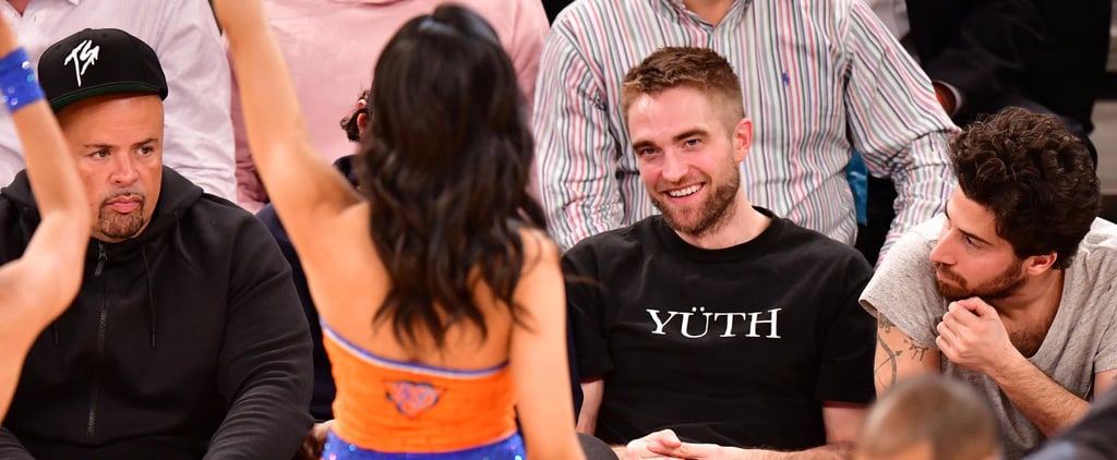 Robert Pattinson Gets Distracted by Knicks Dancers During a Game