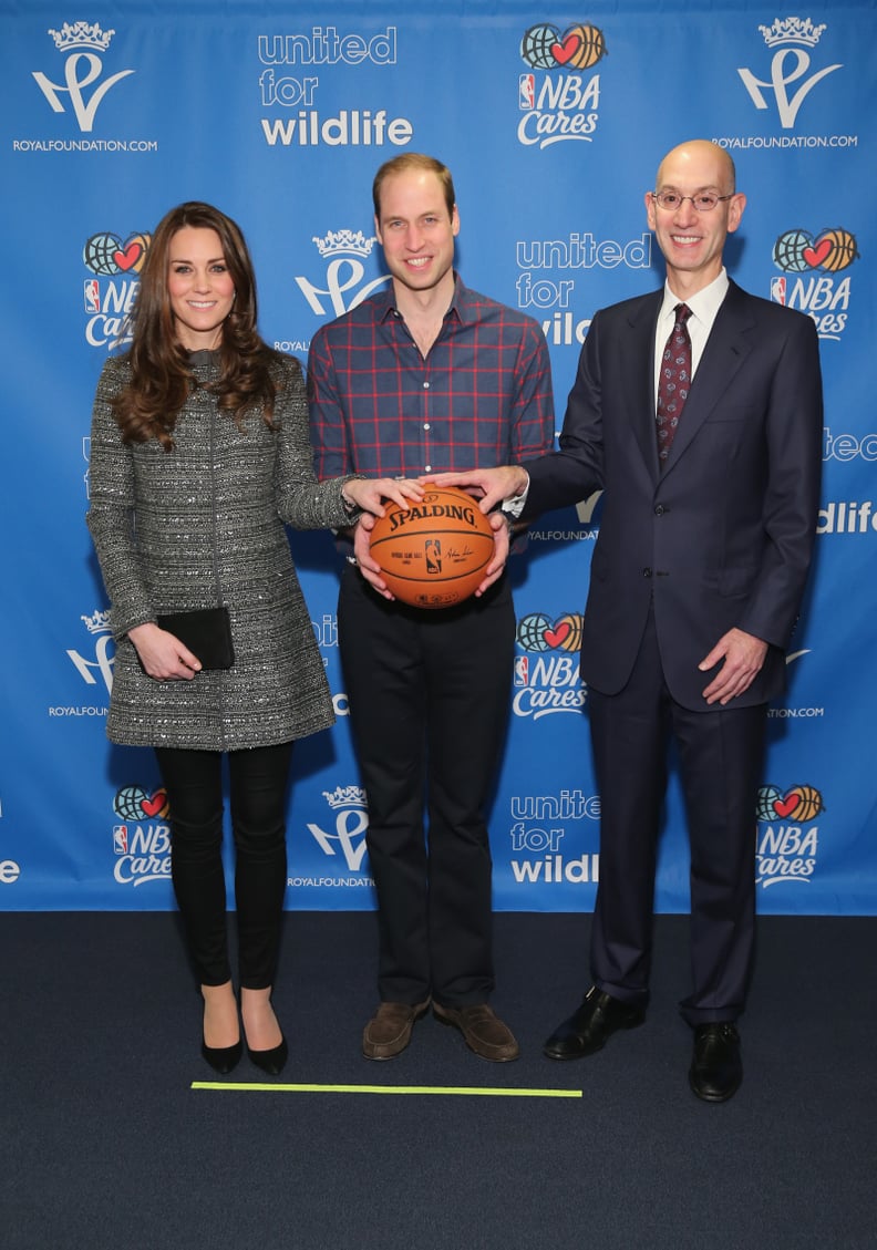 Next, the Royal Couple Attended the Brooklyn Nets Game