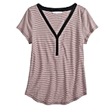 POPSUGAR Henley Stripe Tee