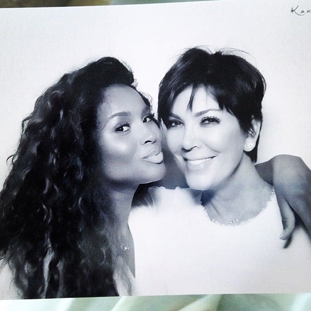 Ciara wrapped her arm around the mother of the bride, Kris. 
Source: Instagram user ciara