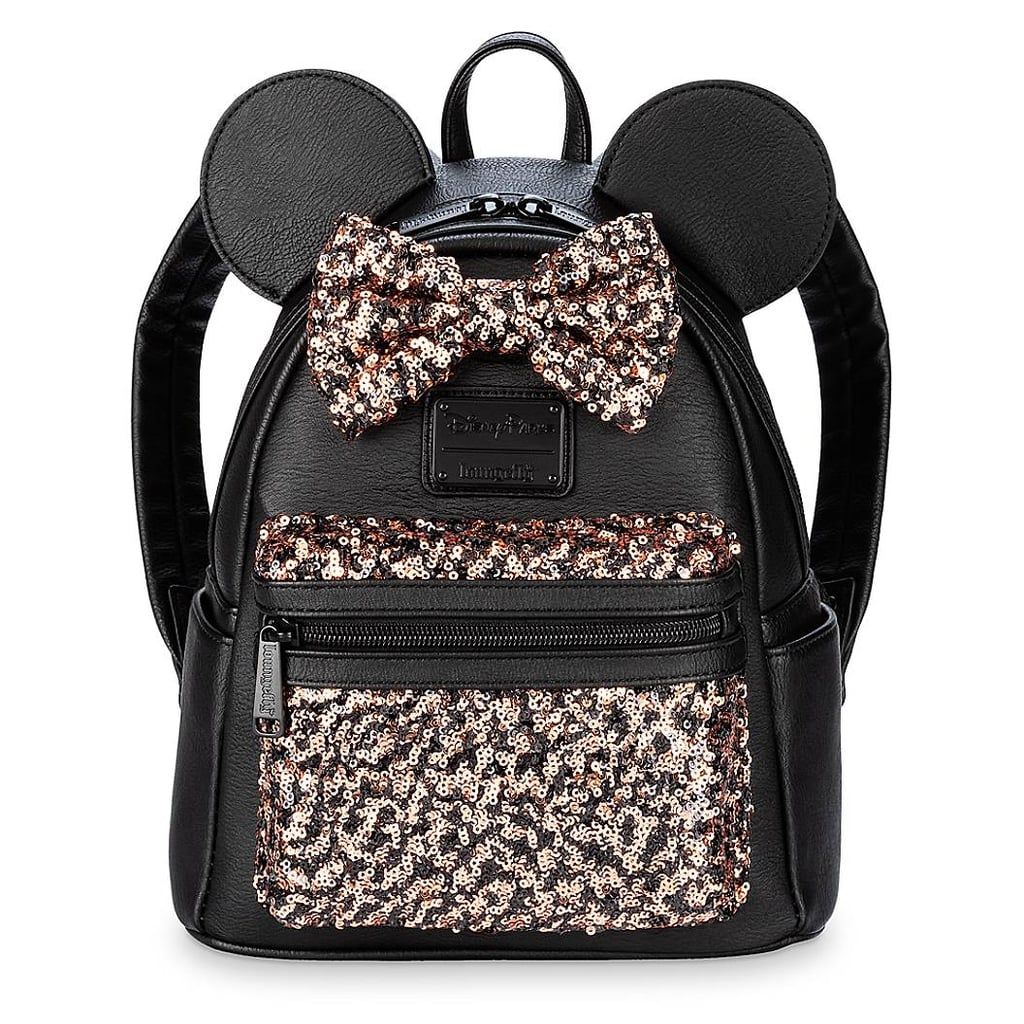 Belle Bronze Minnie Mouse Sequined Mini Backpack