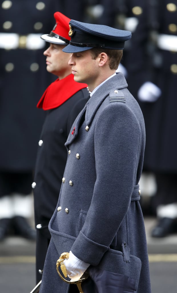 Prince William took part in the wreath-laying ceremony.