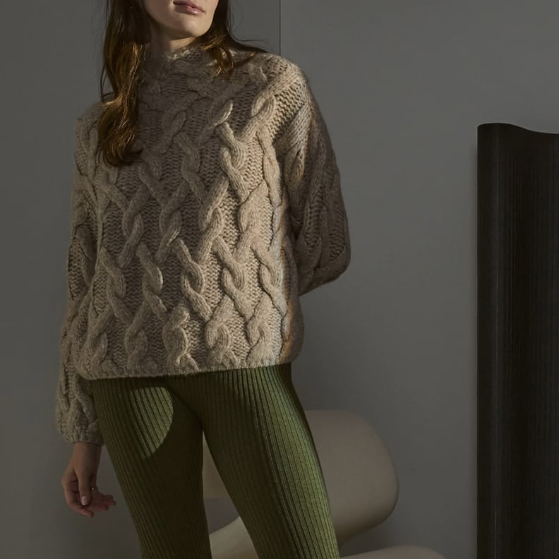 Best Chunky Sweater For Women: Lunya Chunky Wool Pullover