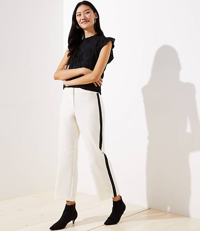 dress pants with side stripe