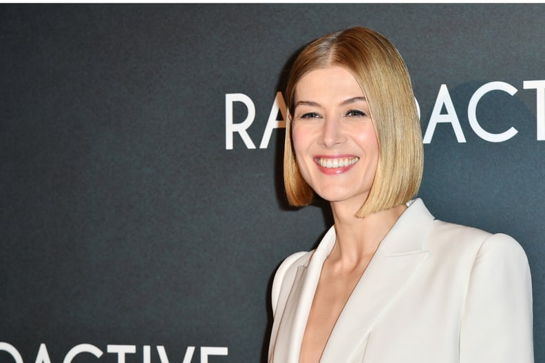 PARIS, FRANCE - FEBRUARY 24: Rosamund Pike attends the