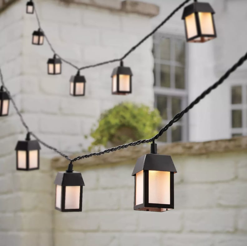 Threshold 10ct Incandescent Metal Outdoor Lantern String Lights