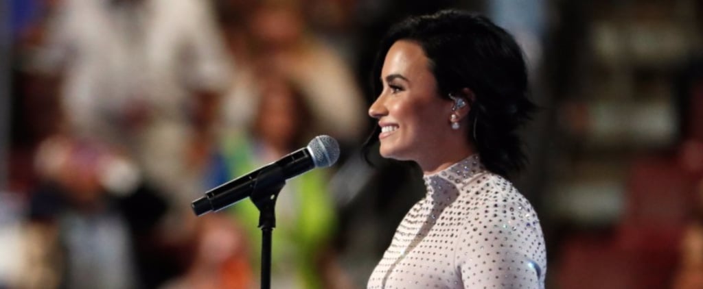 Demi Lovato at the Democratic National Convention 2016