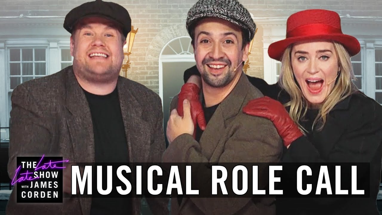 James corden lin store manuel miranda emily blunt