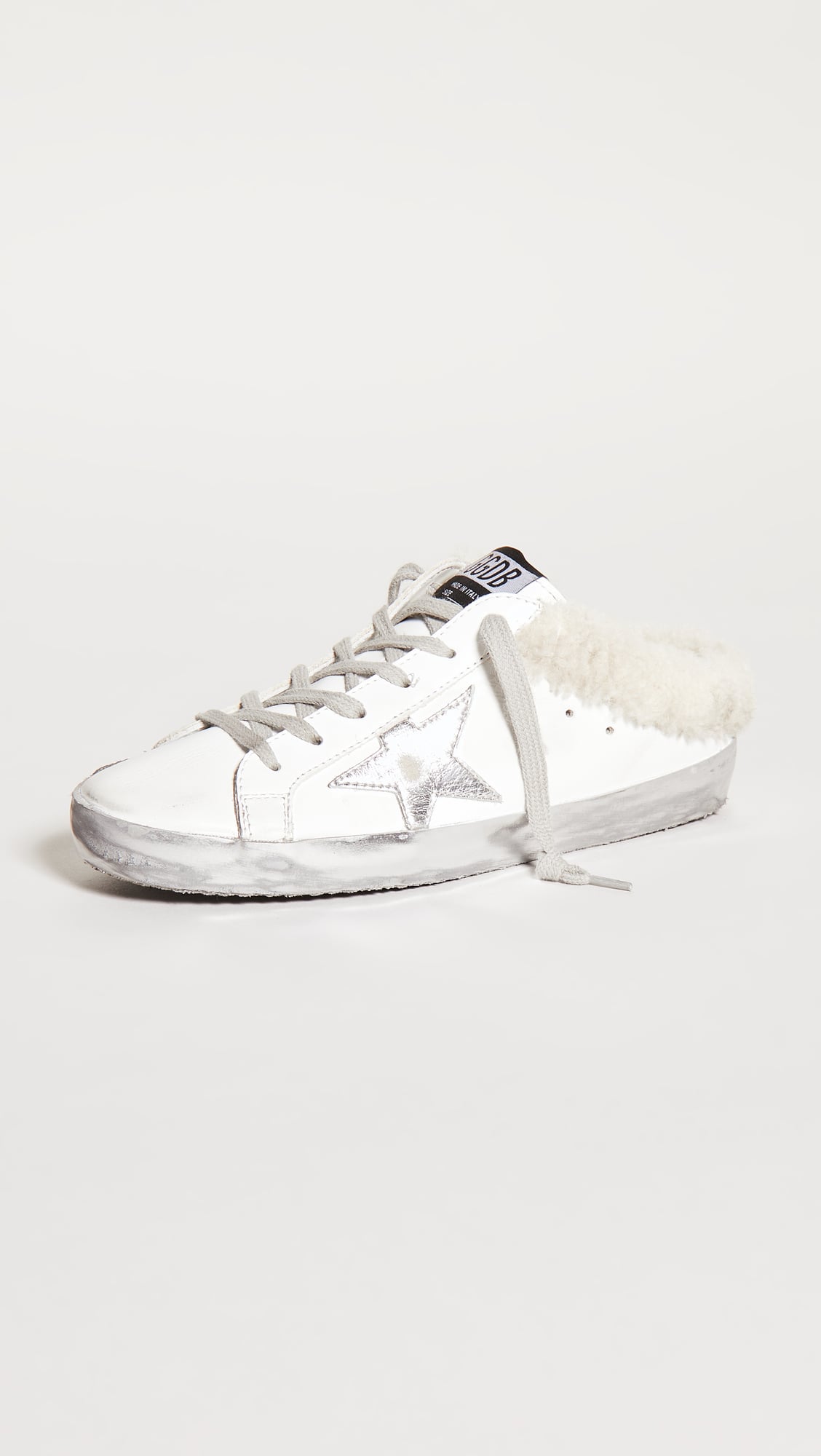 Golden Sabot Shearling Sneakers | 'Tis the Season Where It's Socially to Wear Shearling Slippers With | POPSUGAR Fashion 17