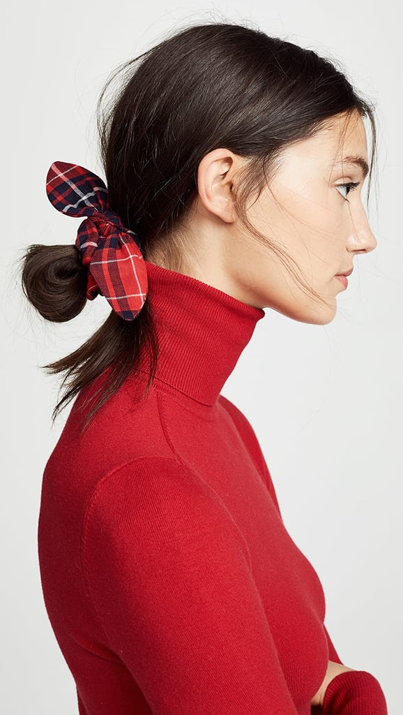 Namjosh Red Plaid Scrunchie