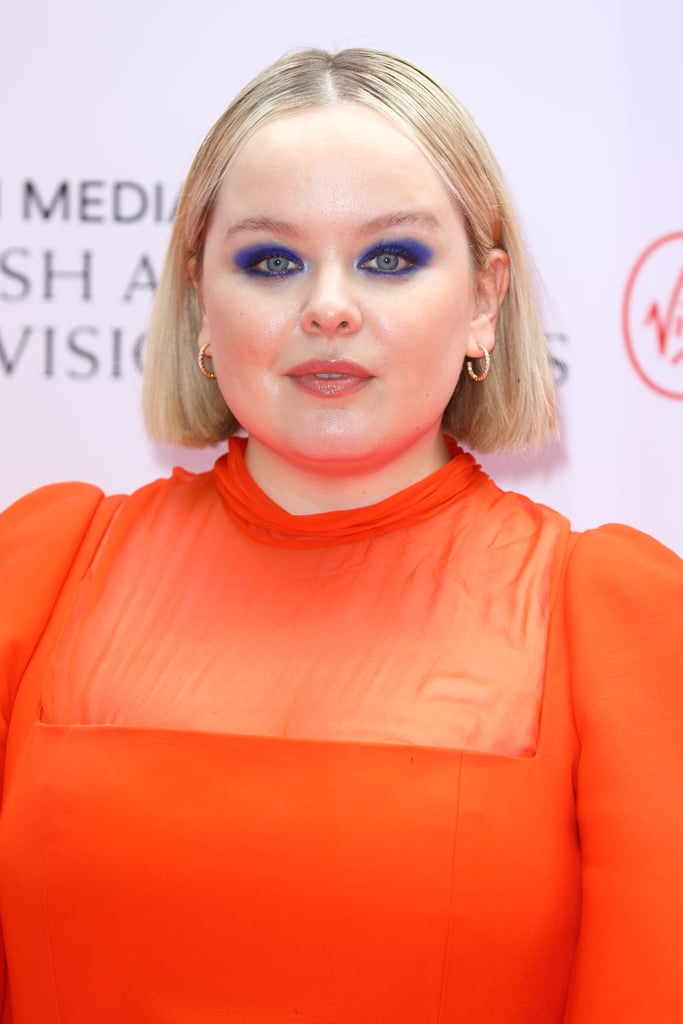 Nicola Coughlan's Blue Smoky Eyes at the BAFTA TV Awards 2021