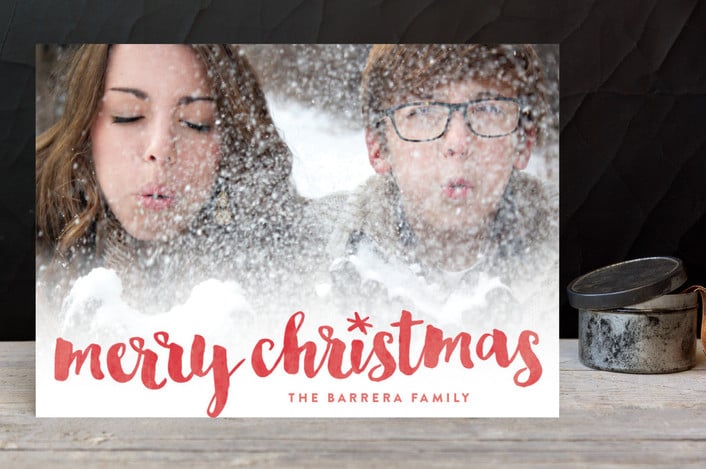 Festive Christmas Holiday Photo Cards
