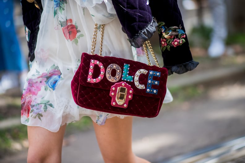 Make a Statement With an Embroidered Velvet Handbag
