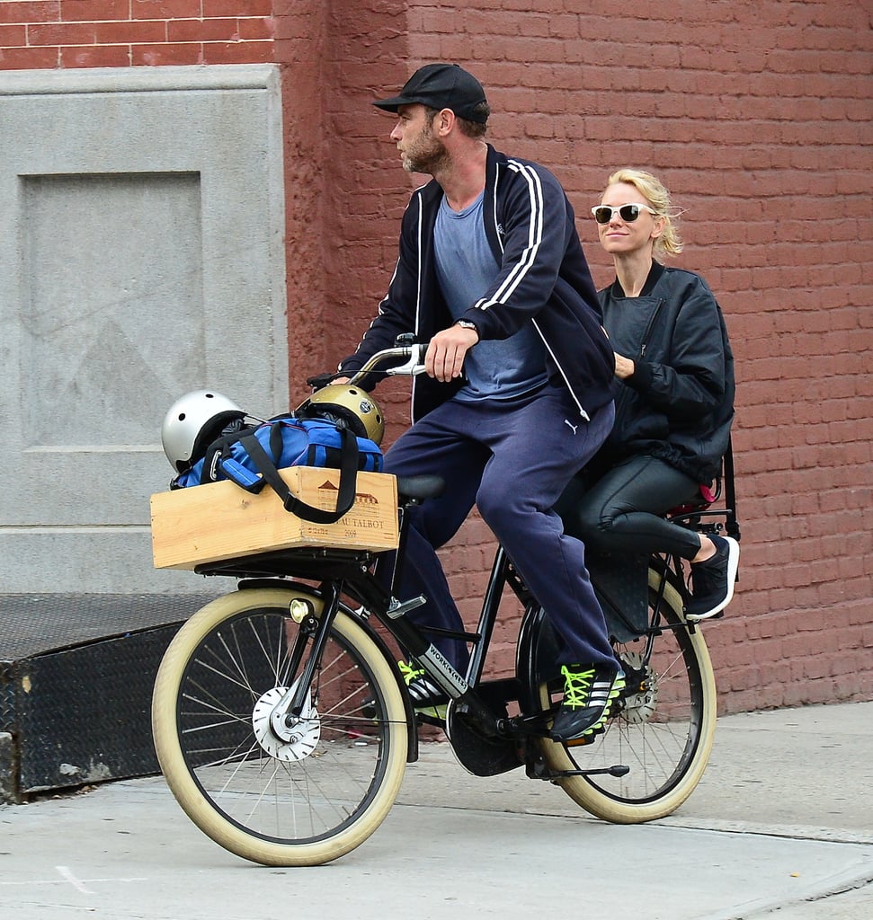 On Wednesday, Naomi Watts and Liev Schreiber went on a bike ride in NYC.