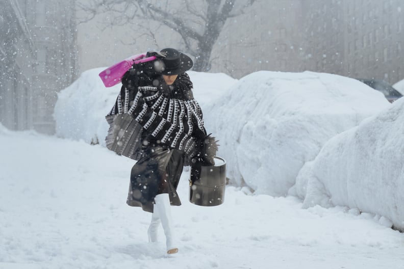 Lisa Todd Wexley's Black-and-White Snow Look in "And Just Like That" Season 2, Episode 6