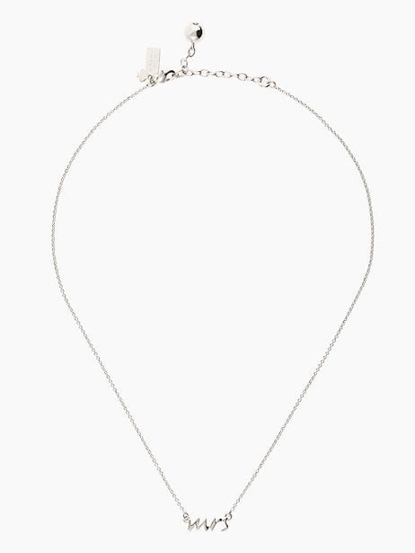 Kate Spade Say Yes "Mrs" Necklace