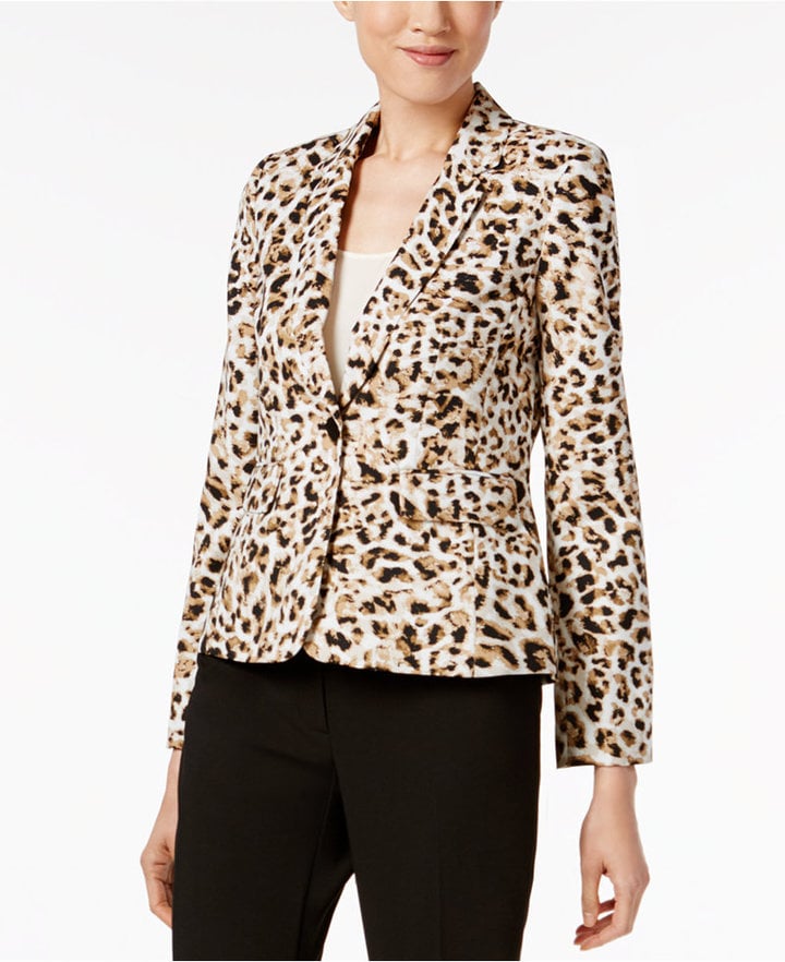 Calvin Klein Leopard-Print Blazer