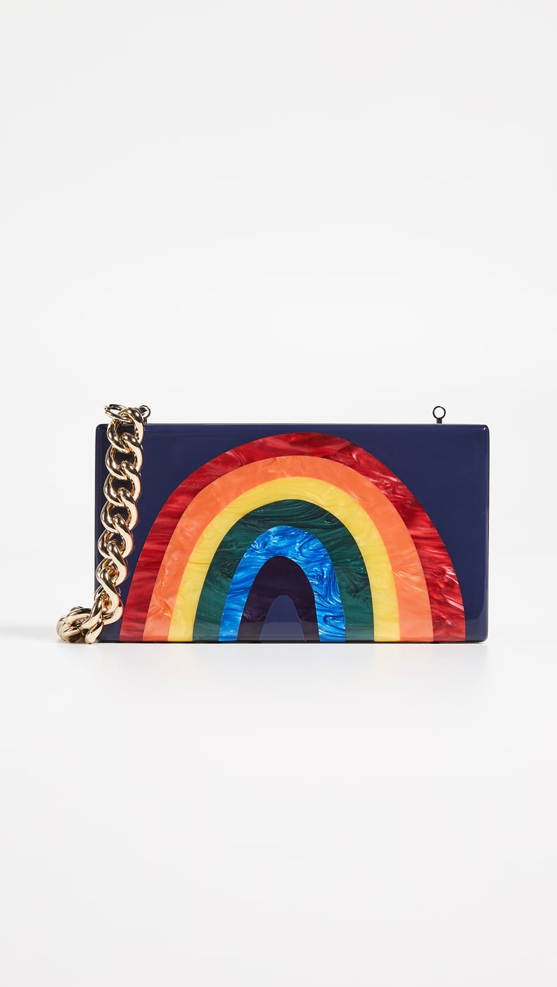 Edie Parker Rainbow Jean Clutch