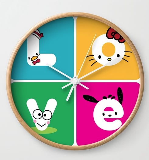 Love Sanrio Clock