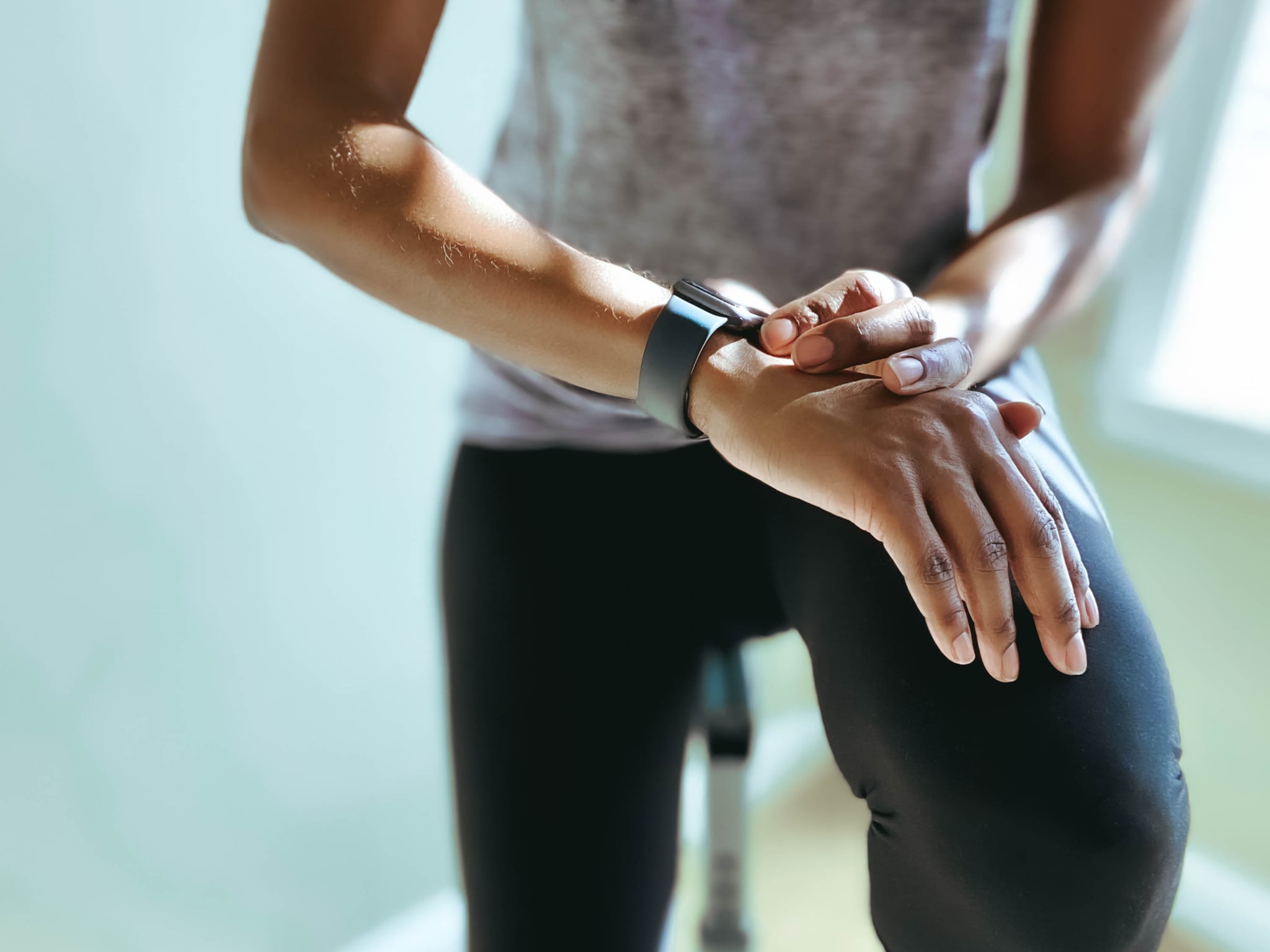 Woman cycling for weight loss