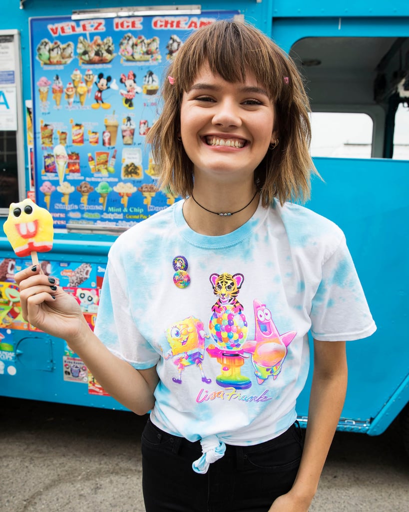 Lisa Frank x SpongeBob Girls Gumball Knotted Tee ($25)