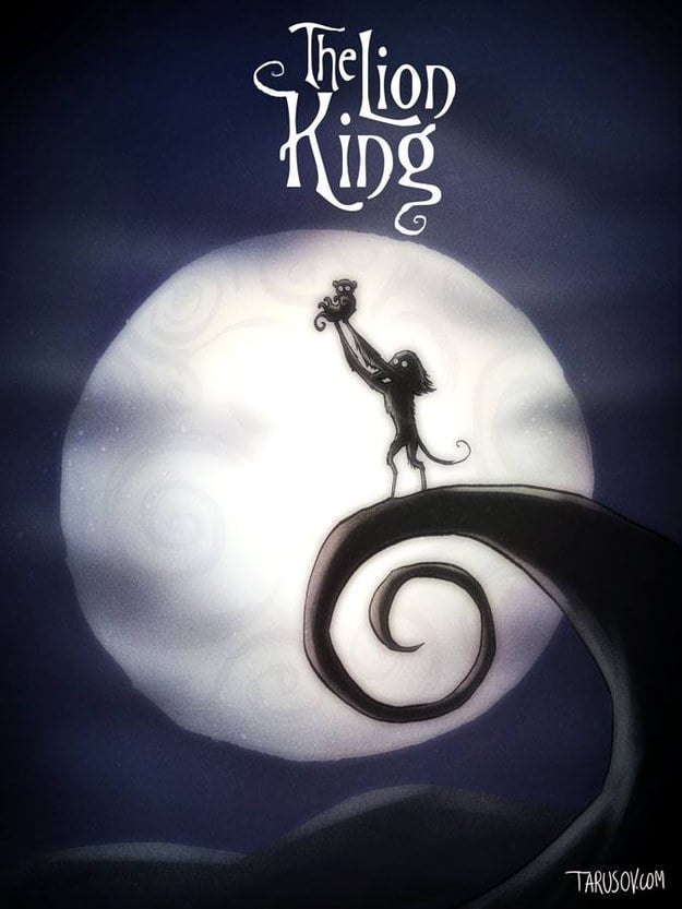 Disney Movies as Tim Burton Characters