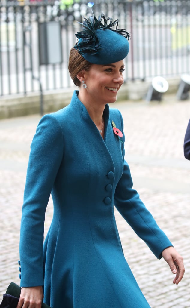 Kate Middleton Teal Coat Anzac Day April 2019