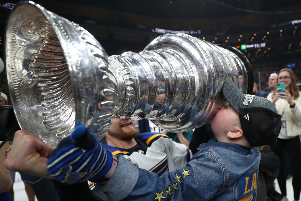 Laila Anderson St. Louis Blues Superfan at Stanley Cup