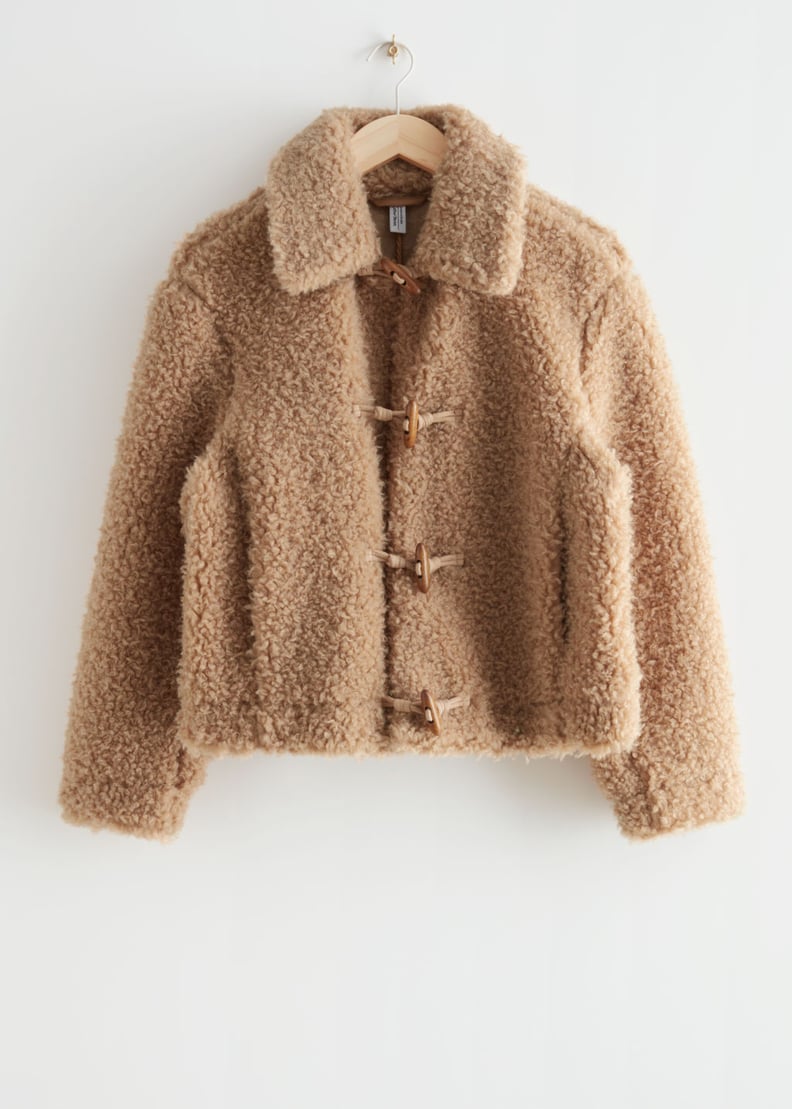 & Other Stories Fluffy Faux Shearling Jacket