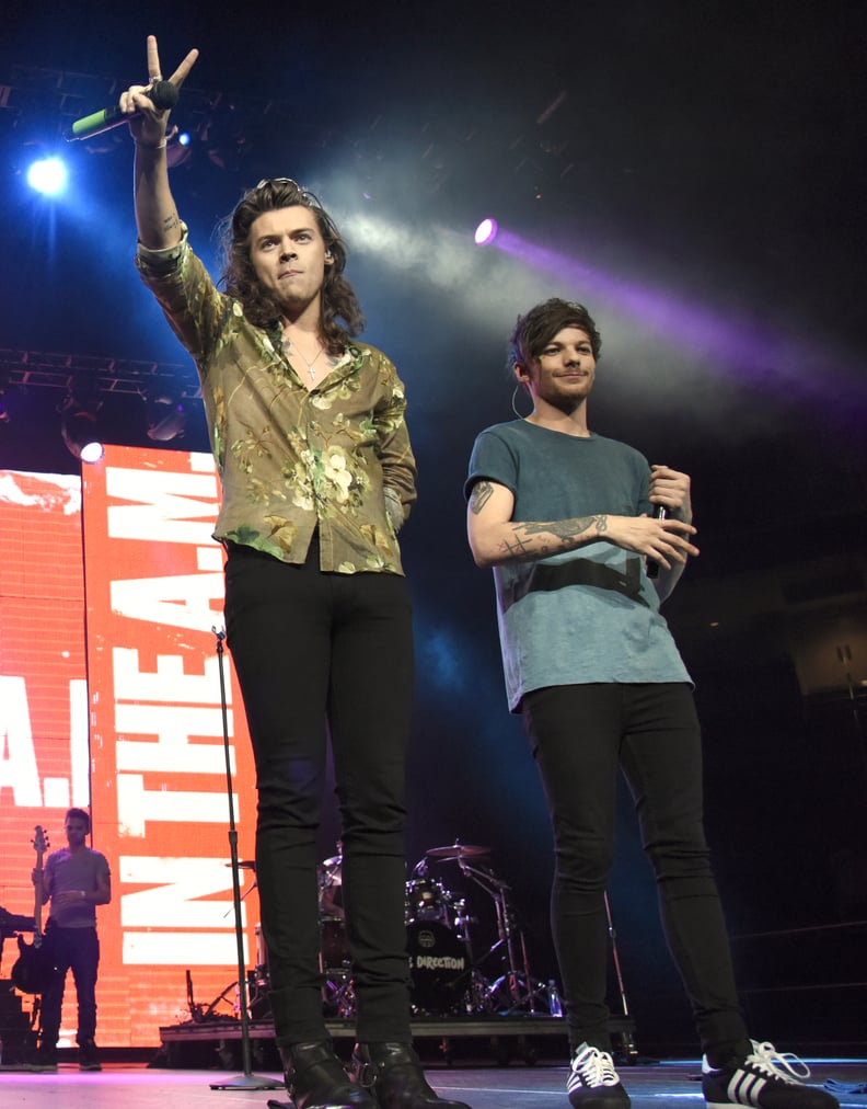 Harry Styles and Louis Tomlinson Performing at Triple Ho Show in San Jose, CA, in 2015