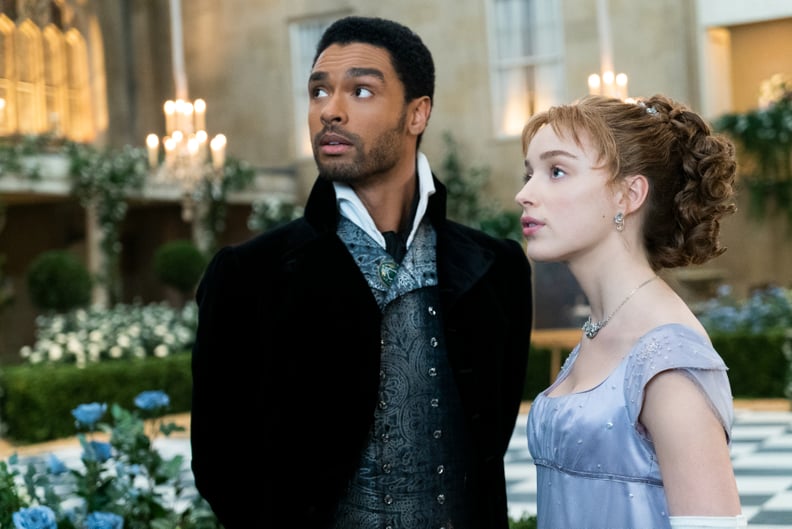 BRIDGERTON (L to R) REG-JEAN PAGE as SIMON BASSET and PHOEBE DYNEVOR as DAPHNE BRIDGERTON in episode 108 of BRIDGERTON Cr. LIAM DANIEL/NETFLIX  2020