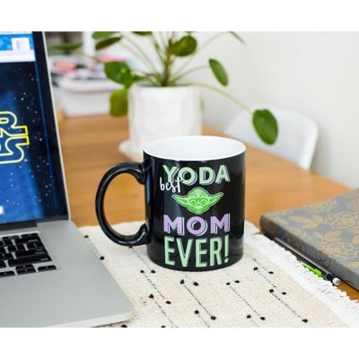 Silver Buffalo Star Wars "Yoda Best Mom Ever" Ceramic Mug