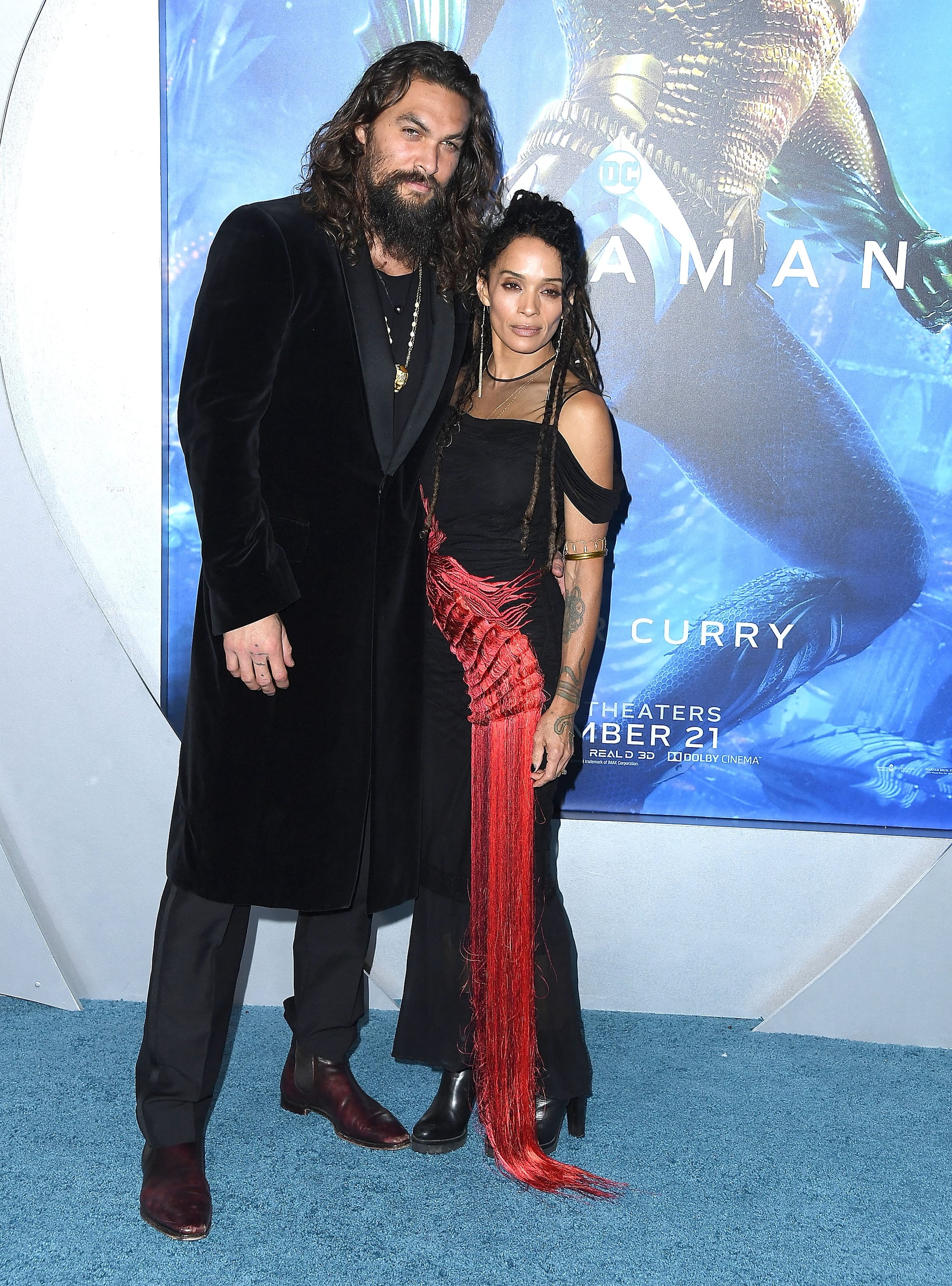 Jason Momoa And Lisa Bonet At The Aquaman Hollywood Premiere Popsugar Celebrity Australia Dazzling underwater visual effects, more trident fights than you can shake a stick at, and nicole kidman in a lobster costume. jason momoa and lisa bonet at the