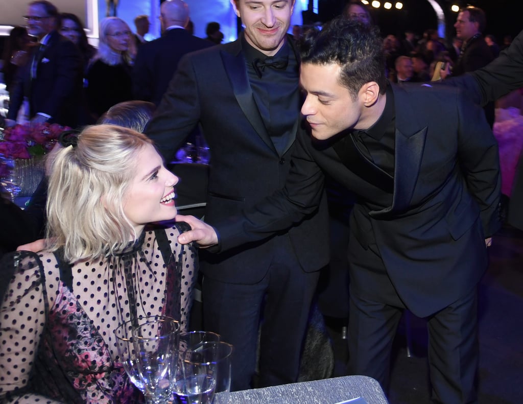 Lucy Boynton and Rami Malek at the SAG Awards