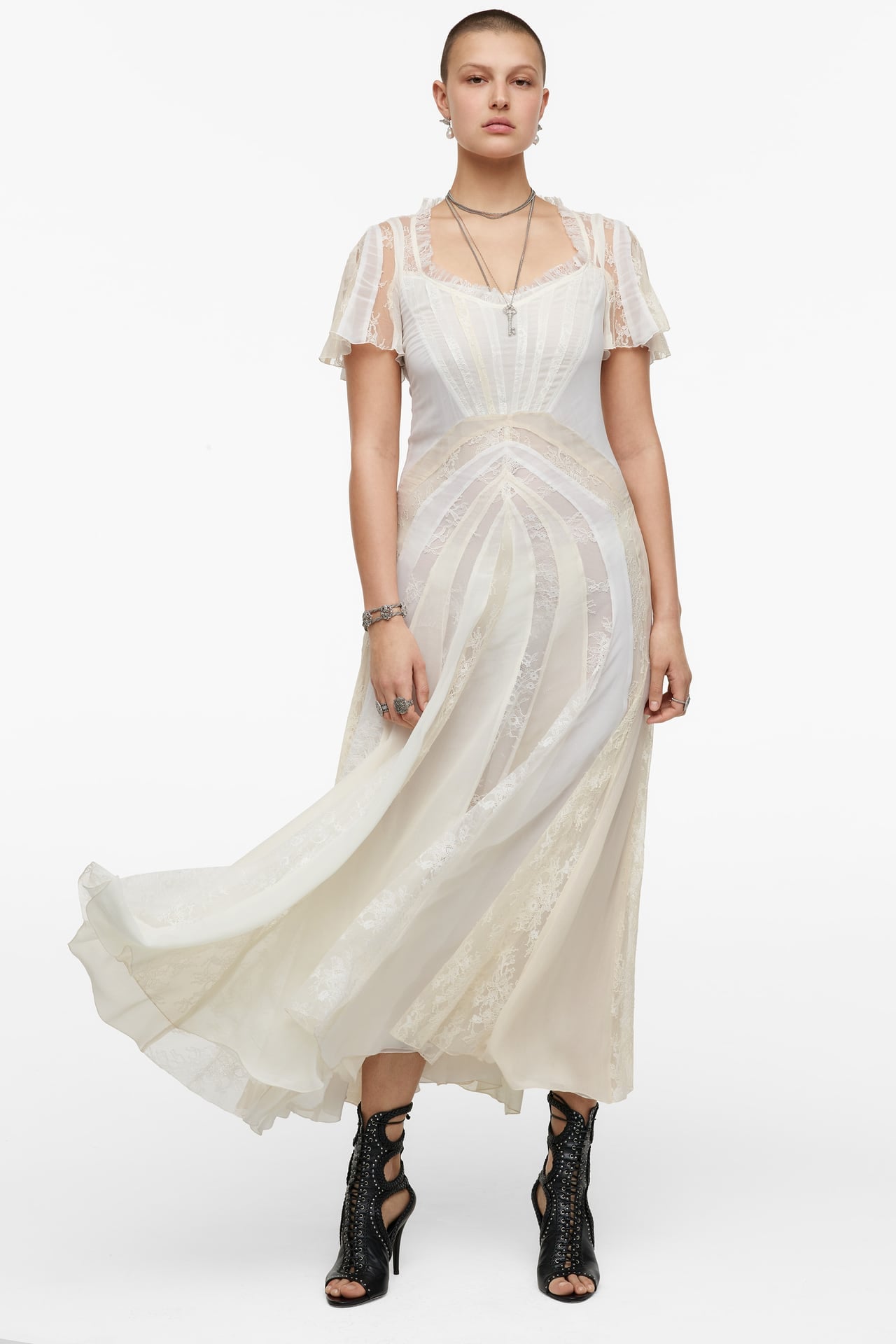 A White Dress: Zara Long Lace Dress Limited Edition