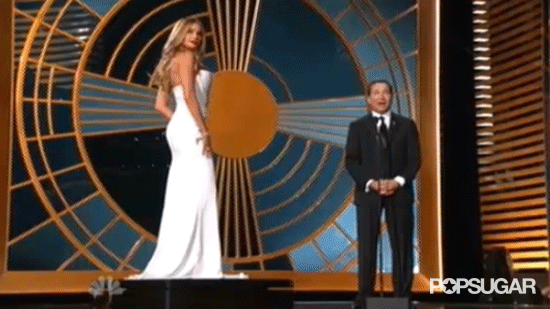 Sofia Vergara on Rotating Platform at the Emmy Awards 2014