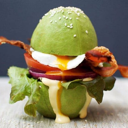 Egg Sandwich With Avocado Buns Recipe