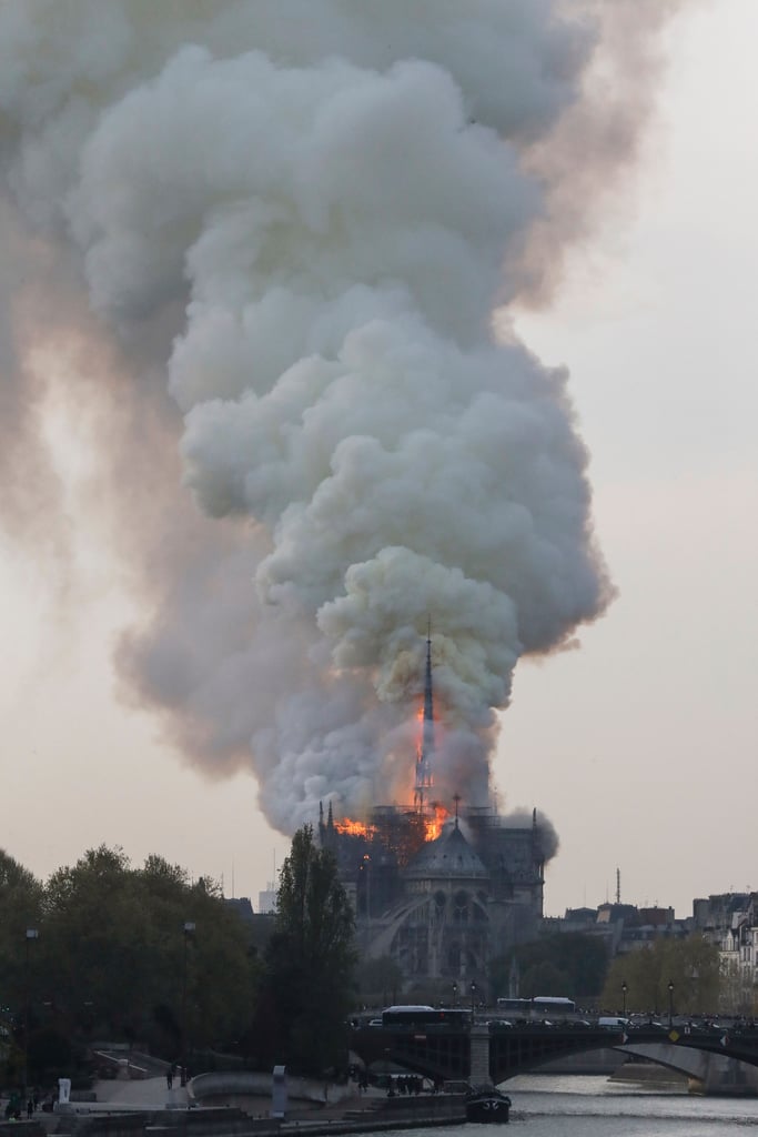 Notre-Dame Cathedral Fire in Paris on April 15, 2019