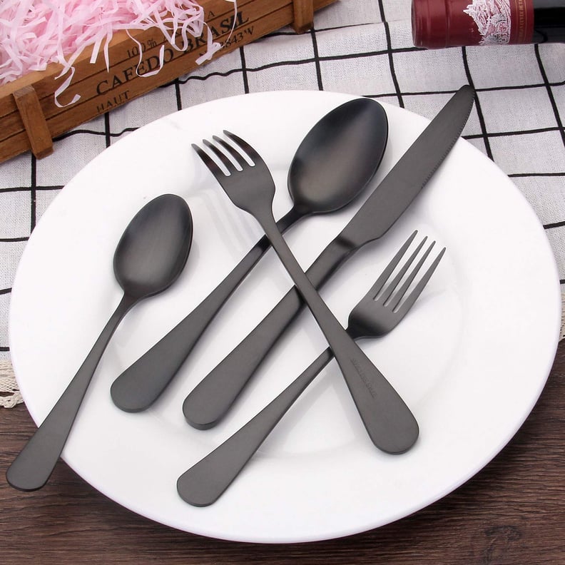 Sharecook Matte Black Silverware Set